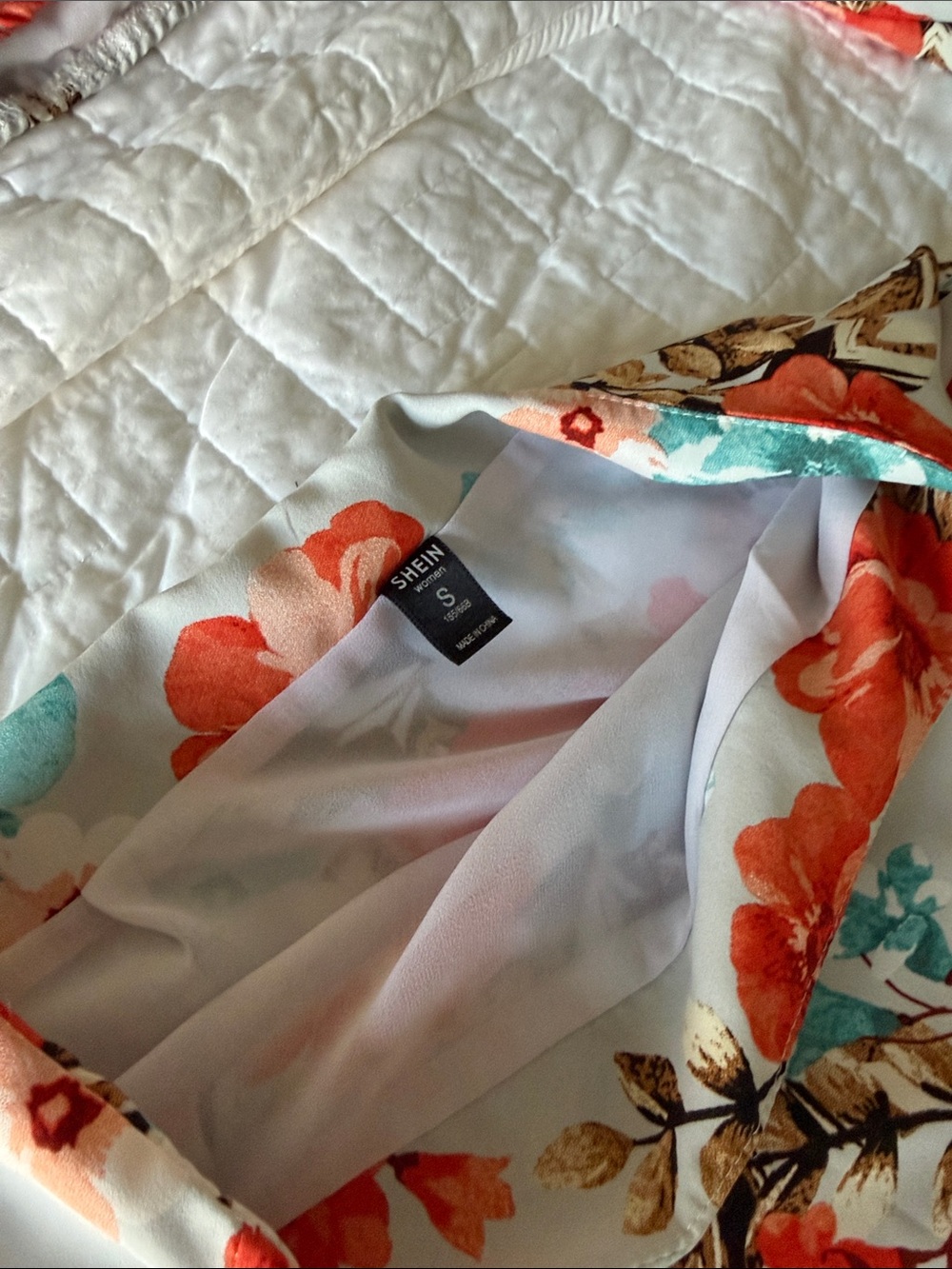 Floral One-Shoulder High-Low Two-Piece Set - Picture 6 of 10